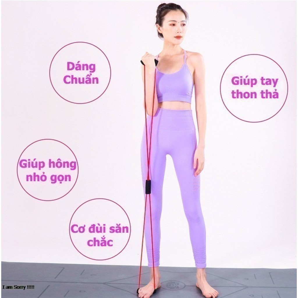 Combo Quần Tập Quần Legging Kích Thích Đổ Mồ Hôi Kết Hợp Dây Kéo Đàn Hồi Tập Thể Lực Đa Năng