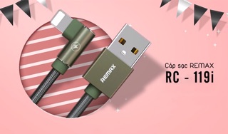 CÁP SẠC CHỮ L LIGHTNING REMAX RC-19I