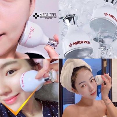 (Mẫu mới) Thanh lăn đá lạnh Massage Nâng cơ, Se khít lỗ chân lông Medi peel 28 Days Cooling Skin / Medipeel