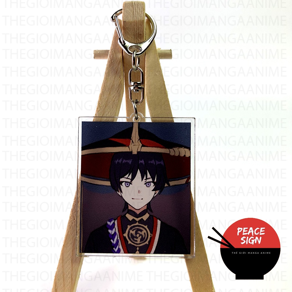 Móc khóa GENSHIN IMPACT - FATUI QUAN CHẤP HÀNH ver ẢNH THẺ game anime chibi mica trong acrylic