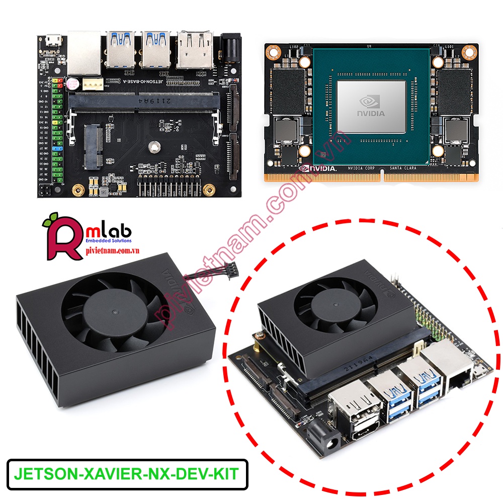 Combo AI Computer Jetson Xavier NX Module giải pháp thay thế cho NVIDIA Jetson Xavier NX Development Kit