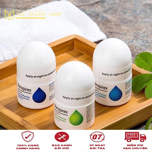 💯 [ Perspirex ] Lăn Khử Mùi Cao Cấp Dành Cho Mọi Loại Da Từ Nhẹ Tới Nặng 20ml