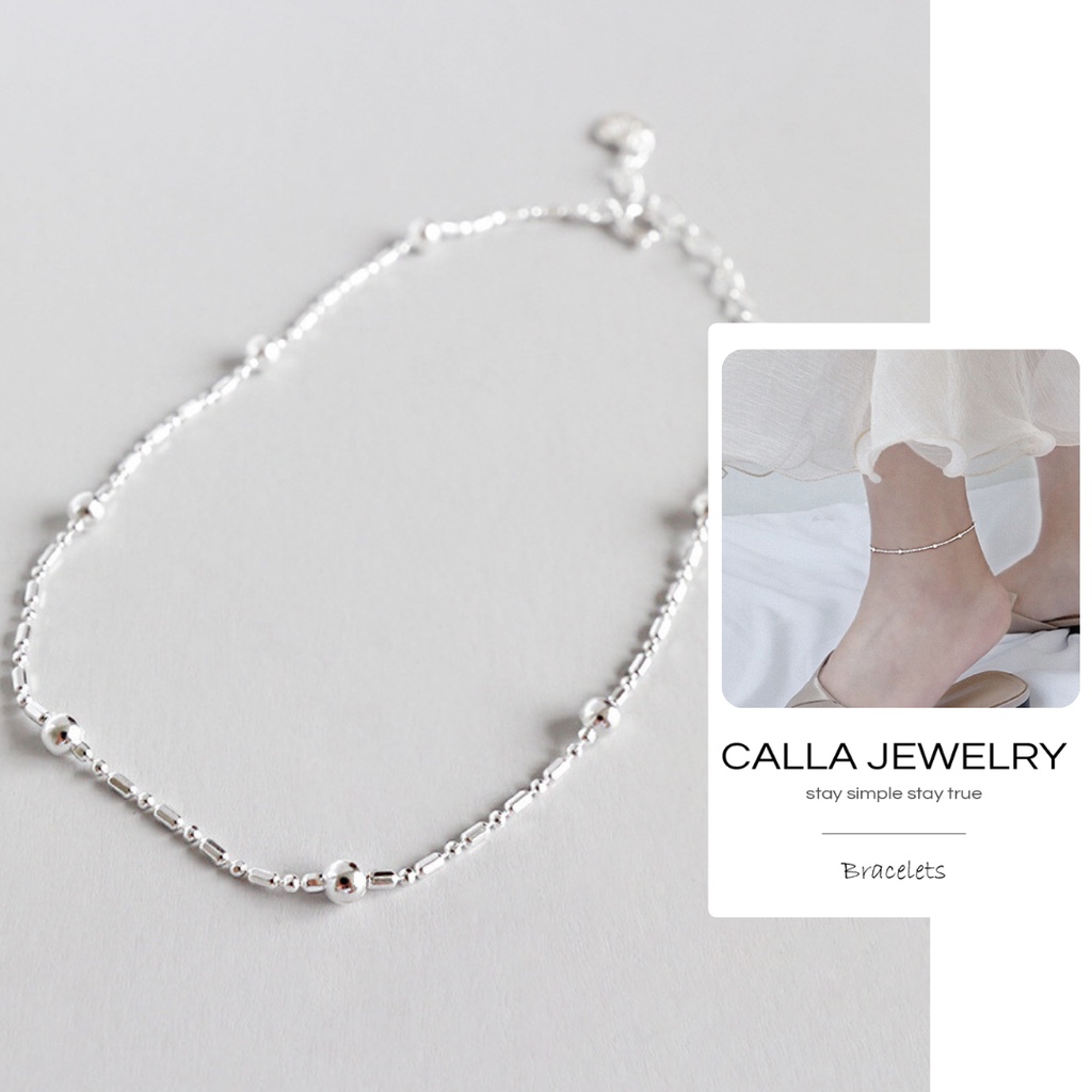 Lắc chân bạc - "Be Gentle" - Lắc bạc - CALLA JEWELRY l A01