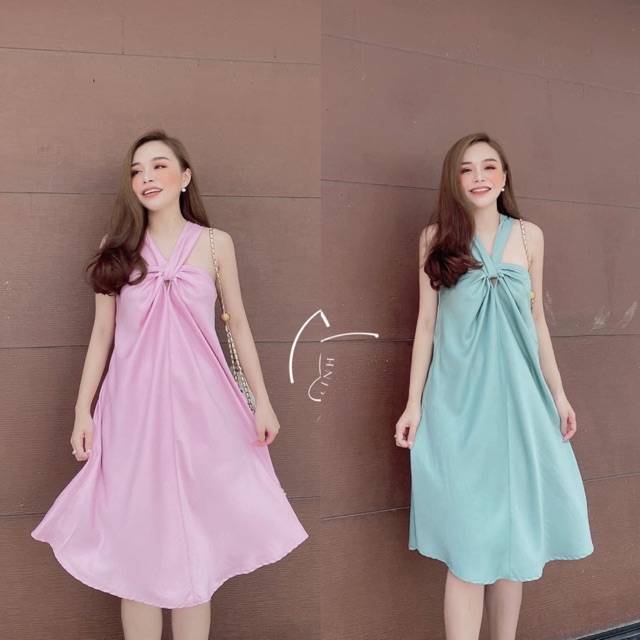 ⚜️Đầm lụa dáng suông 2 màu⚜️