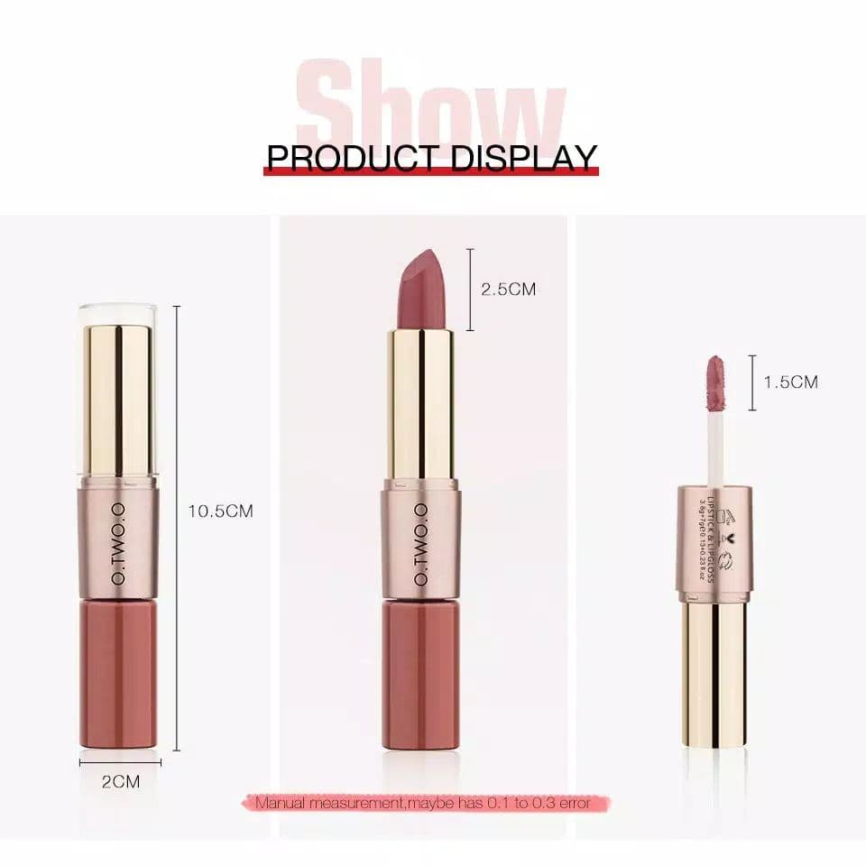(Hàng Mới Về) Son Kem Lì O Two O Rose Gold 2 Trong 1 Màu Sắc Thời Trang | BigBuy360 - bigbuy360.vn