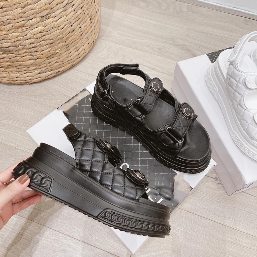 Sandal độn đế cao 7cm tôn dáng