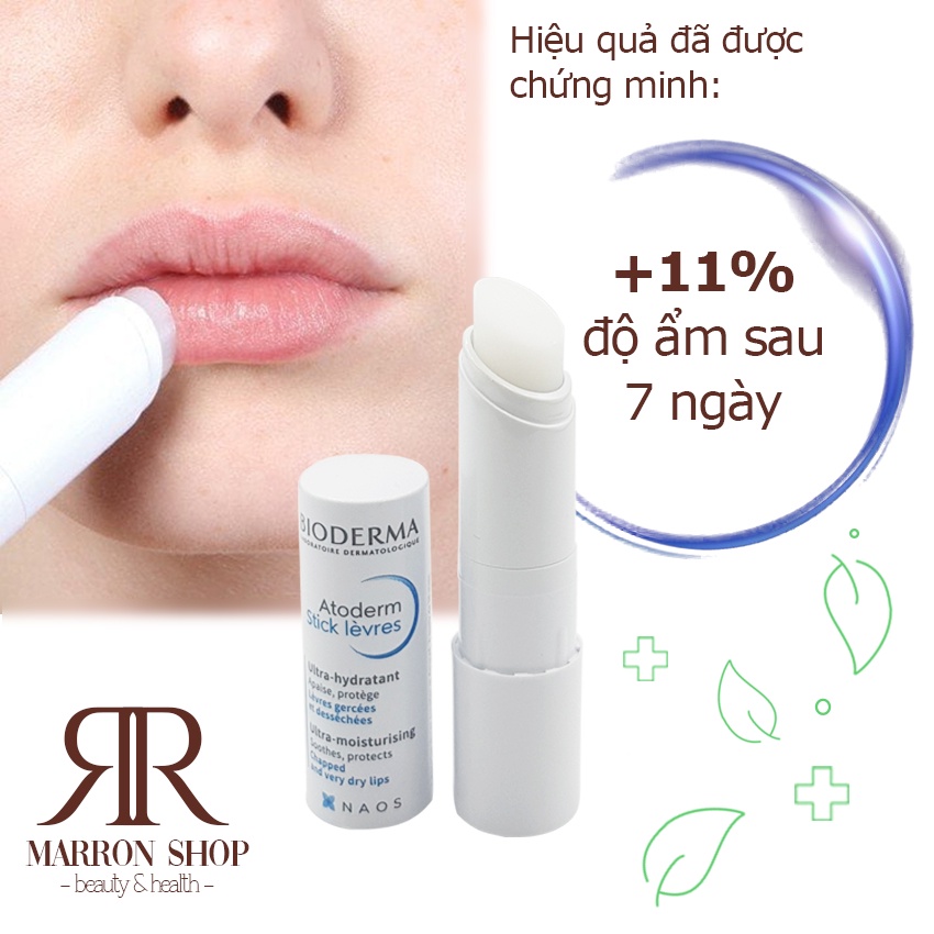 Son dưỡng môi không màu, son dưỡng Atoderm Stick Levres