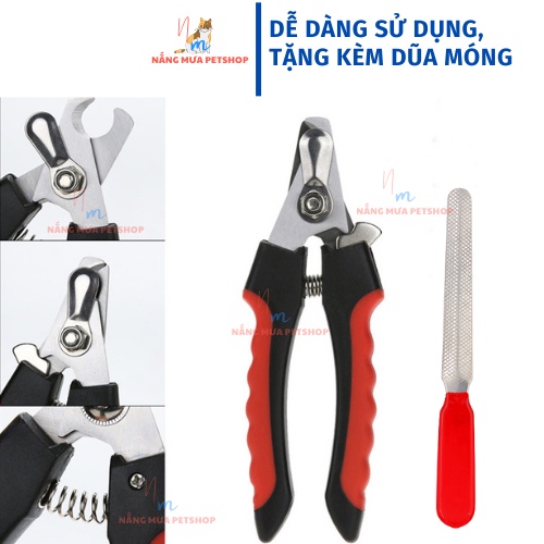 Kìm cắt móng chó mèo - Bộ kìm bấm móng kèm dũa cho chó mèo
