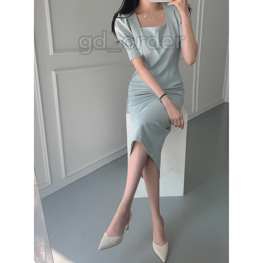 D1|Đầm nữ sang trọng thiết kế dạo phố công sở dự tiệc tay bí gd_order