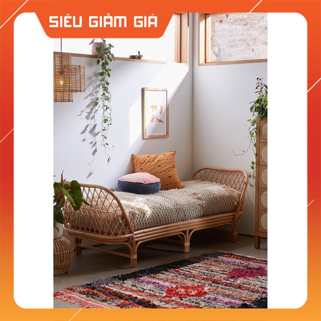 [Giá Sập Sàn] gường mây, sofa mây dài nội thất phòng khách, quán cafe, homestay, khu nghỉ dưỡng