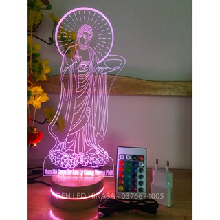 Đèn Phật Quan âm 16 màu