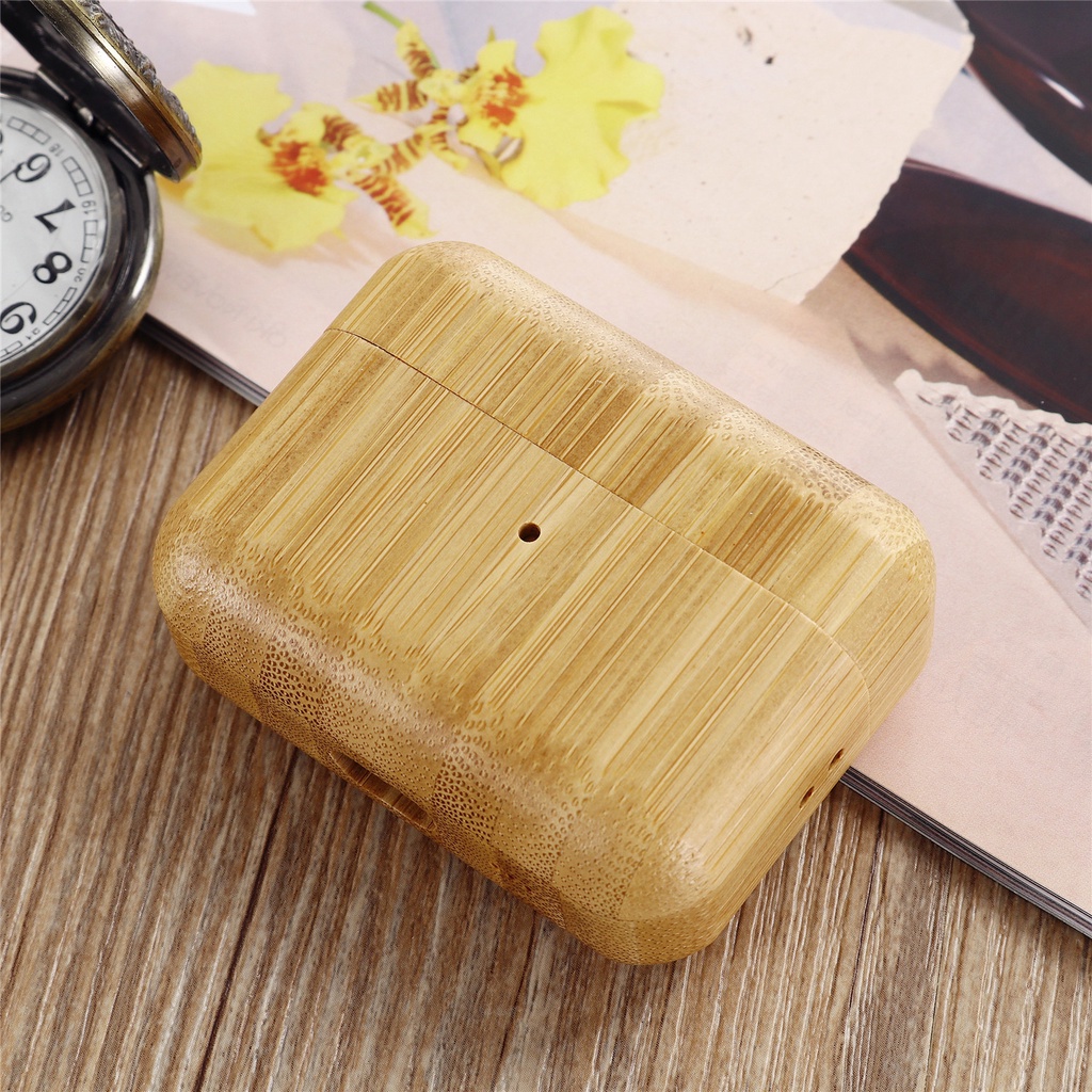 Vỏ Bảo Vệ Hộp Sạc Tai Nghe AirPods Pro 1 / 2 / 3 1 2 3 Pro 1 2 Họa Tiết Vân Gỗ Thời Trang