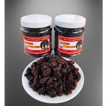Hộp 500gr Nho đen Ấn Độ không hạt sấy lạnh VIETFOOD