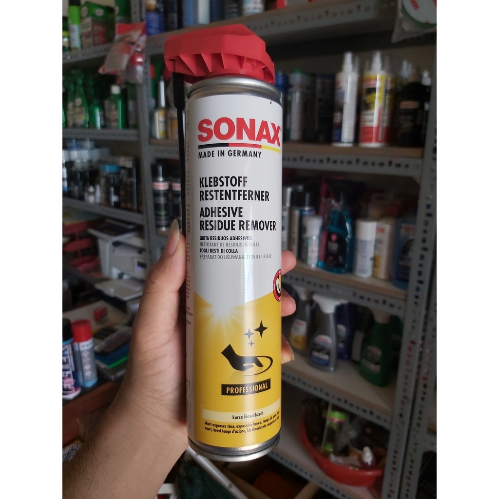 SONAX 477300 DUNG MÔI CHUYÊN DỤNG TẨY KEO, BĂNG DÍNH/BỤI SƠN TRÊN NHỰA DUNG TÍCH 400ml