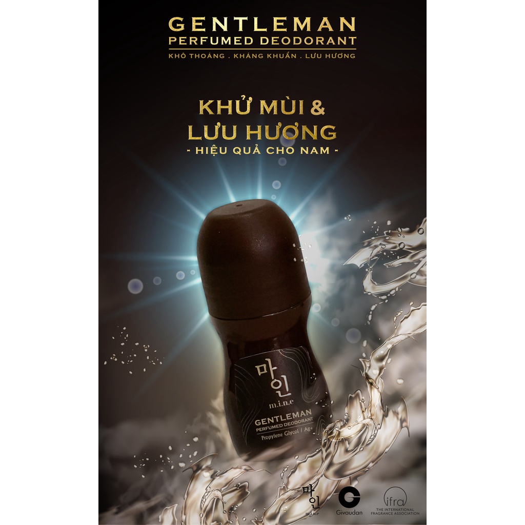 Lăn khử mùi nước hoa Mine Nam nữ - Pretty Lady Deodorant Perfume - Gentleman Deodorant Perfume 50ml