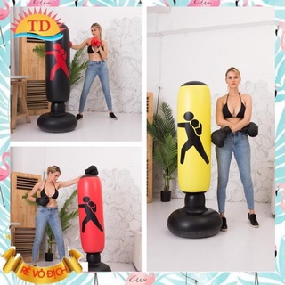 Trụ hơi boxing cao cấp xả stress, Trụ hơi đấm bốc tự cân bằng 1m6