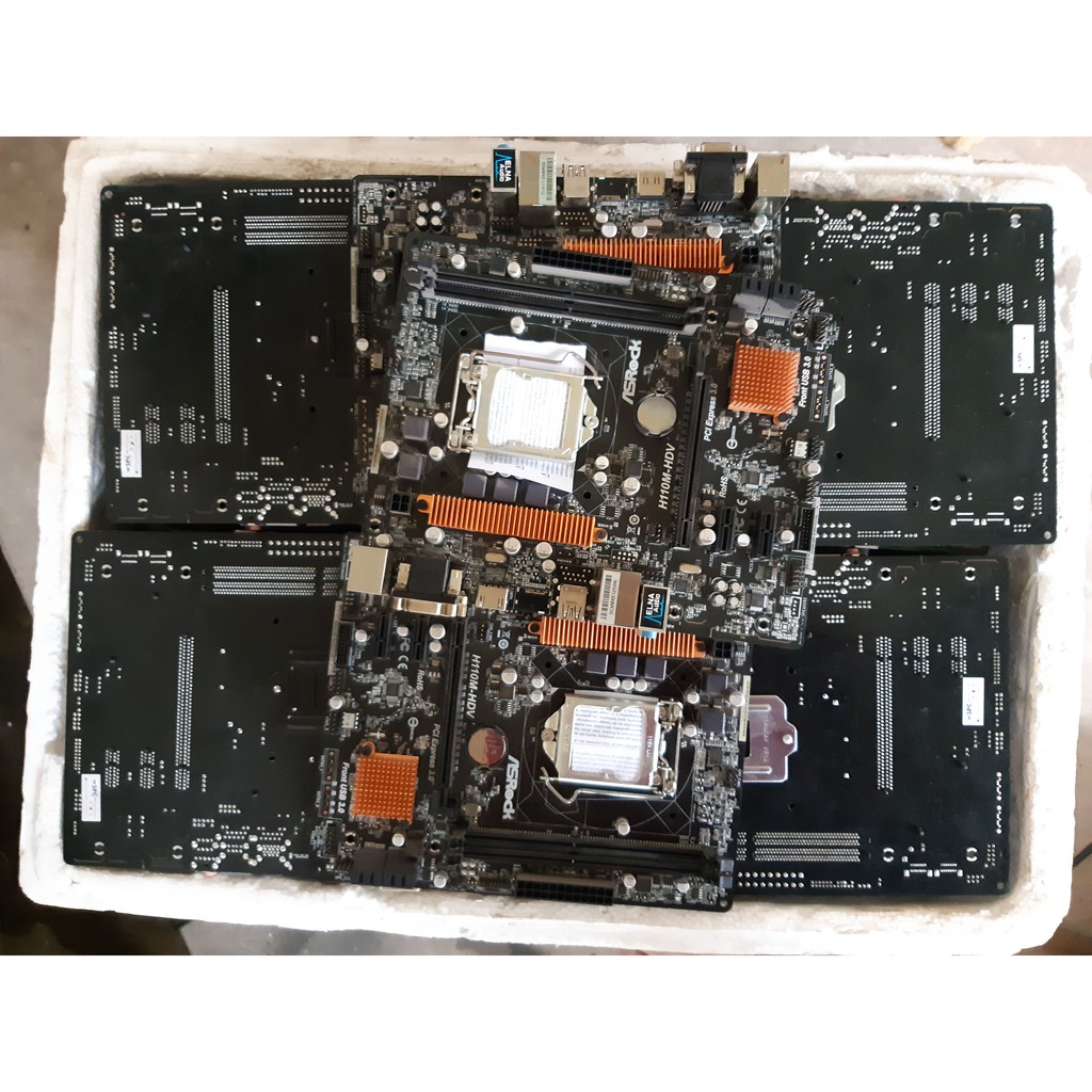 Main Asrock H110 chính hãng full 3 cổng VGA, HDMI, DVI