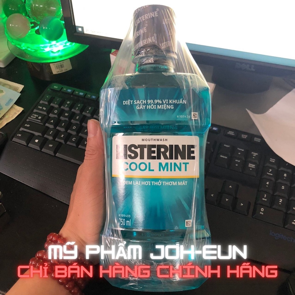 Nước Súc Miệng Bạc Hà Listerine 750ml (Hàng công ty sản xuẩt tại Thái)