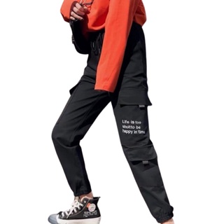 Quần jogger kaki nam nữ VN CLO in chứ life - JG002
