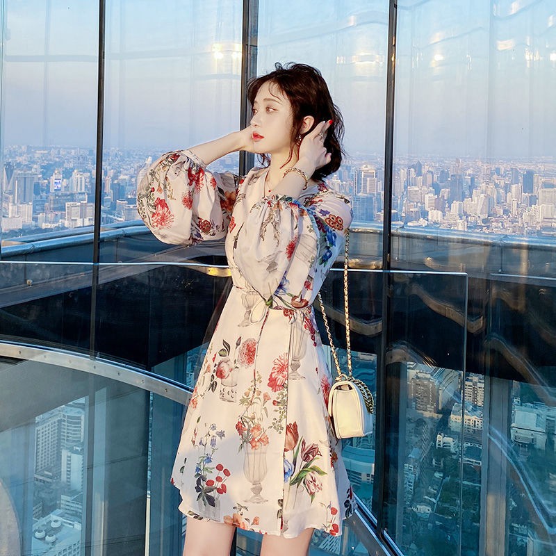 Đầm Zara họa tiết hoa phong cách kimono đẹp ấn tượng DH10VCG62N8