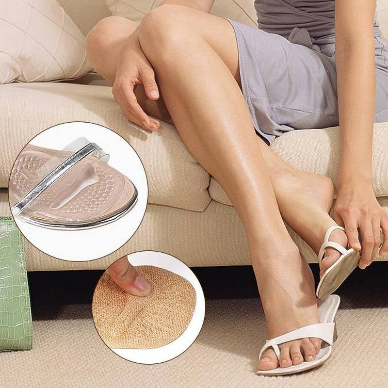 1 Cặp Miếng Lót Mũi Giày Cao Gót Chống Trượt Thoáng Khí Dành Cho Nam Nữ