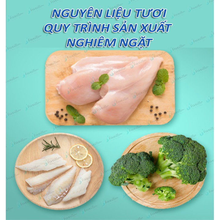 Treat Thưởng Dinh Dưỡng Cho Chó JFamille, Thịt Gà Nhồi Bông Cải/ Cá Tuyết. Pet Snack Gói 100gr - JF1056