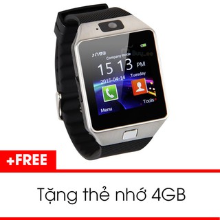 Đồng hồ thông minh dmt09 bạc tặng thẻ nhớ 4gb