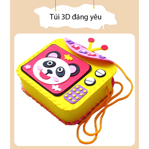 Túi handmade quai đeo hoạt hình sáng tạo ngộ nghĩnh