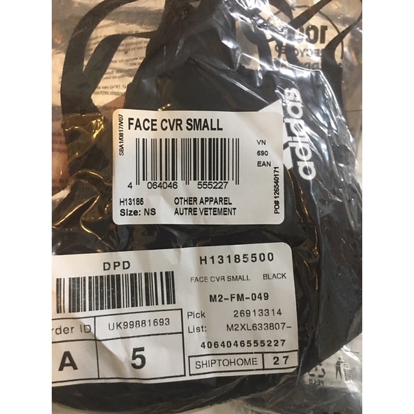 Khẩu trang adidas chính hãng