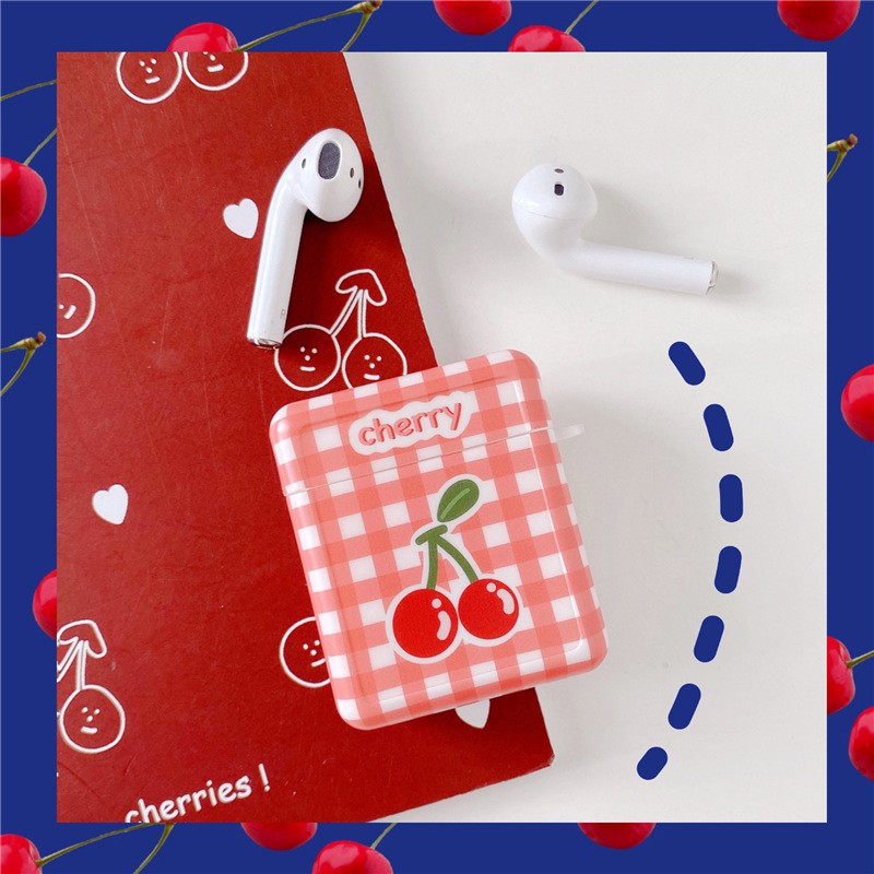 Case Airpods Cherry &amp; Flower cho AirPods 1/2/Pro - airpod case