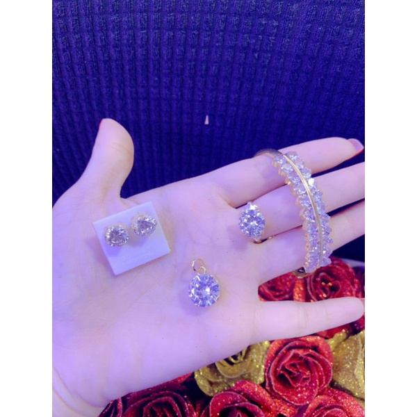 sét trang sức đá xoàn 6k