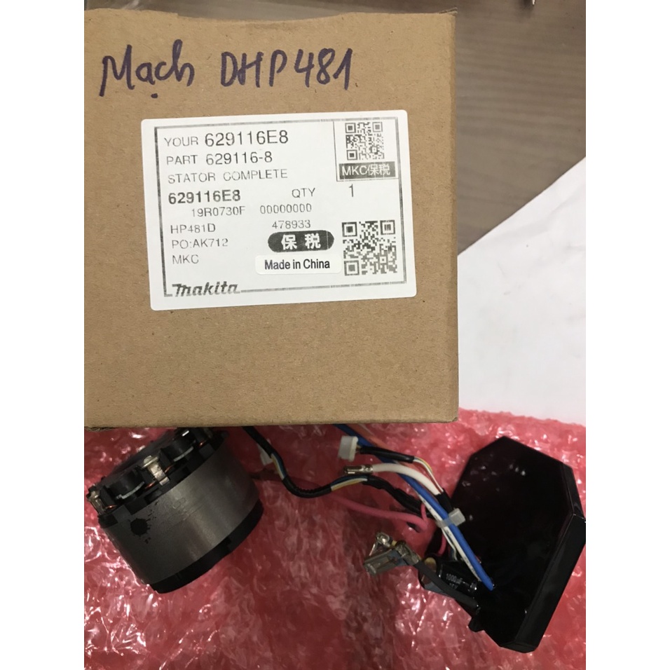 Bộ mạch + Stato DHP481 chính hãng MAKITA(629116-8)"