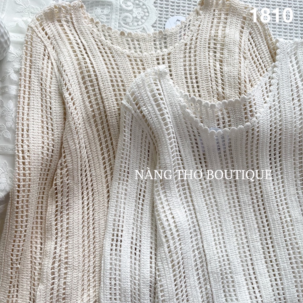 Áo lưới tay dài Ulzzang (ảnh thật shop tự chụp)
