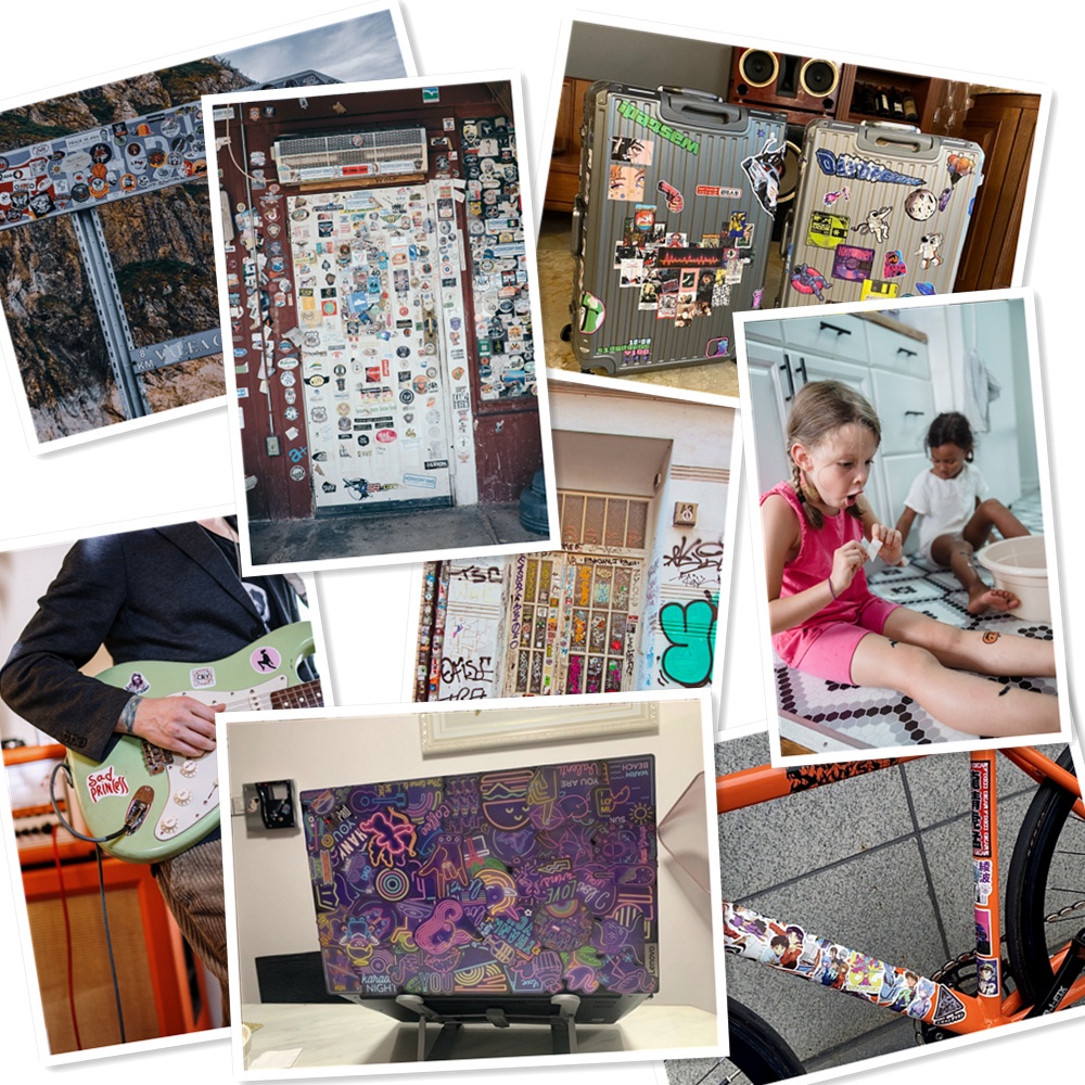 Set 50 Miếng Dán Chống Bụi Chống Nước Hình Phim Stranger Things Mùa 4 Trang Trí Halloween DIY