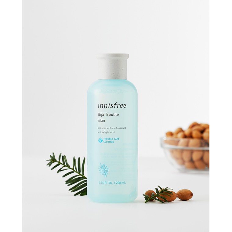 [CHÍNH HÃNG 100%] Nước Hoa Hồng Cho Da Mụn Innisfree Bija Trouble Skin