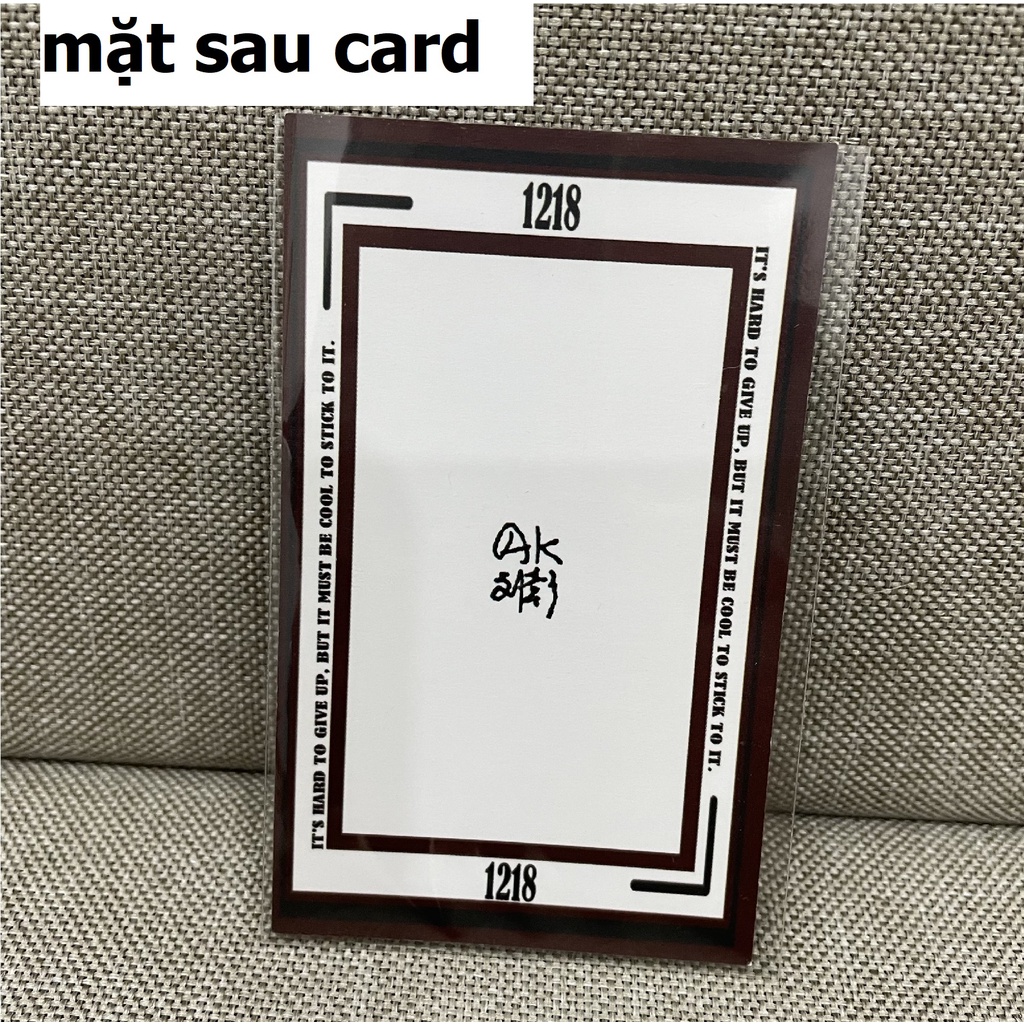 Móc khóa AK Lưu Chương nhóm INTO1 tặng kèm card