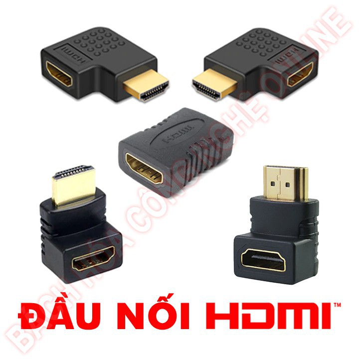 Đầu nối dài cáp HDMI đầu chuyển HDMI vuông góc chữ L ( góc trái, phải, lên, xuống )