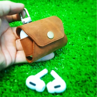 BAO DA AIRPODS PRO TỐI GIẢN (DA THẬT)