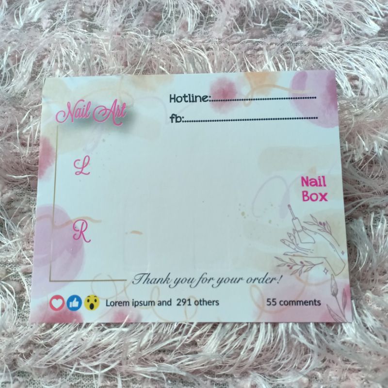 50 TAG NAILBOX, THẺ NAILBOX, CARD NAILBOX, BÌA NAILBOX, NHÃN NAILBOX_M3