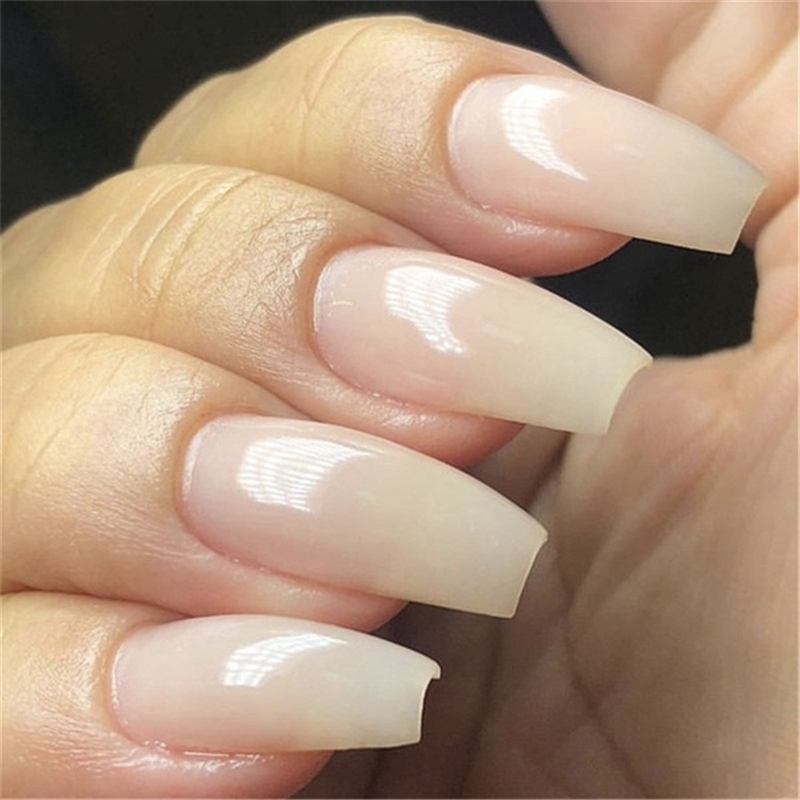 Cuộn sợi thủy tinh 1m/2m/5m màu trắng trong dùng đắp móng tay nghệ thuật