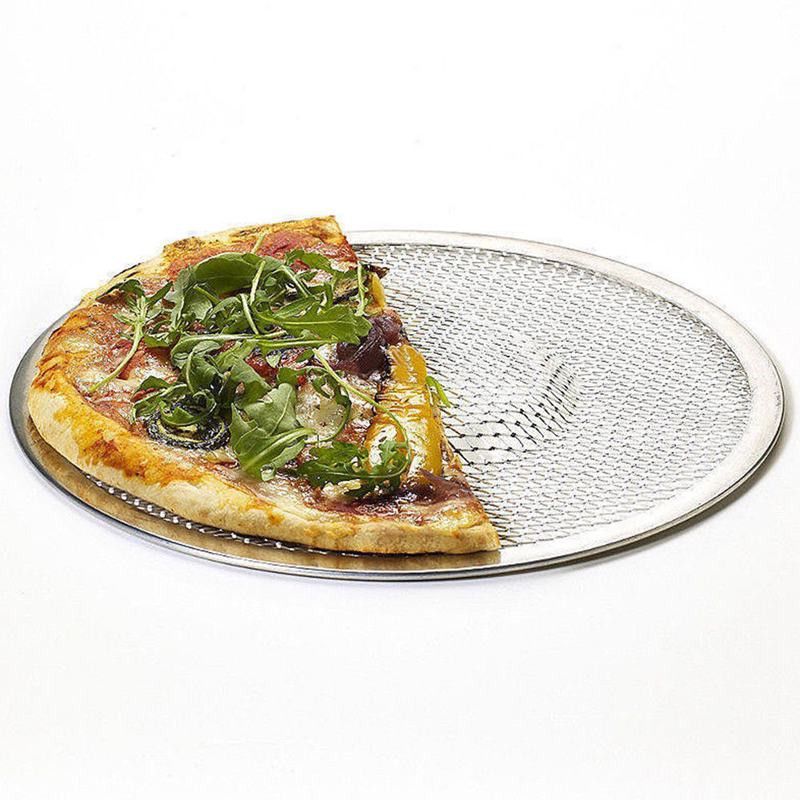 【Ready Stock】Round Pizza Oven Baking Tray Grate Nonstick Mesh Net(9 Inch)