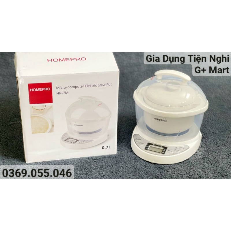 Nồi Chưng Yến Cách Thủy Cao Cấp HOMEPRO HP-7M 100W 700ml Bảo hành 12 tháng - Giadungtiennghigmart