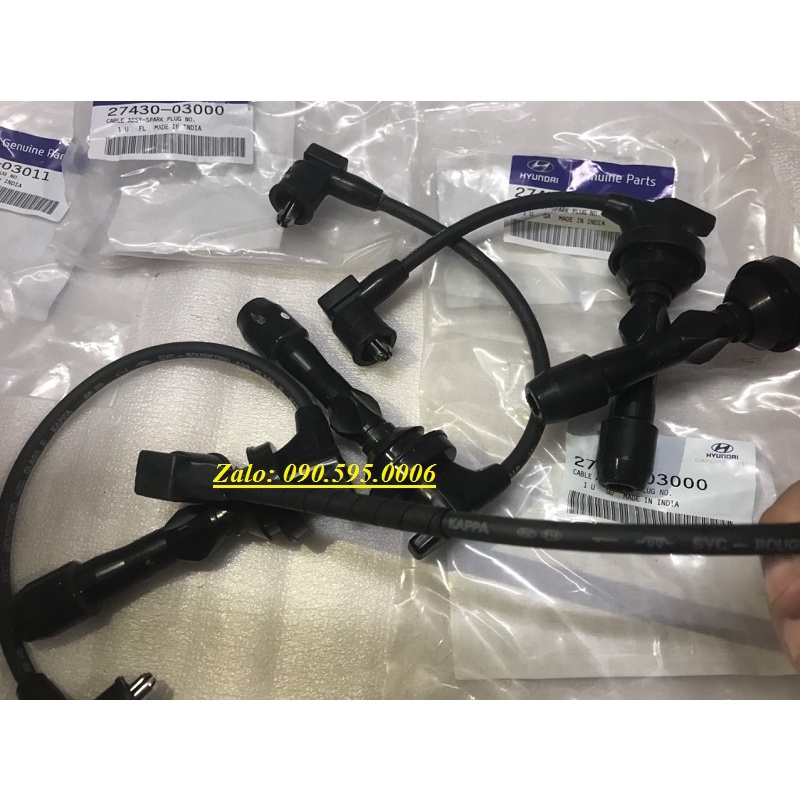 BỘ DÂY CAO ÁP XE HYUNDAI I10 GRAND 1.2 4 MÁY 2014 - 2020 HÀNG CHÍNH HÃNG