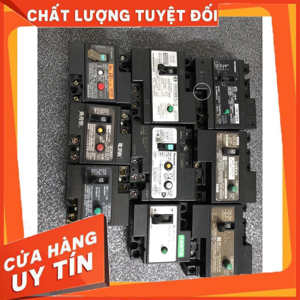 CB chống giật Nhật Bản 1pha 30A-30mA loại vuông (có video)