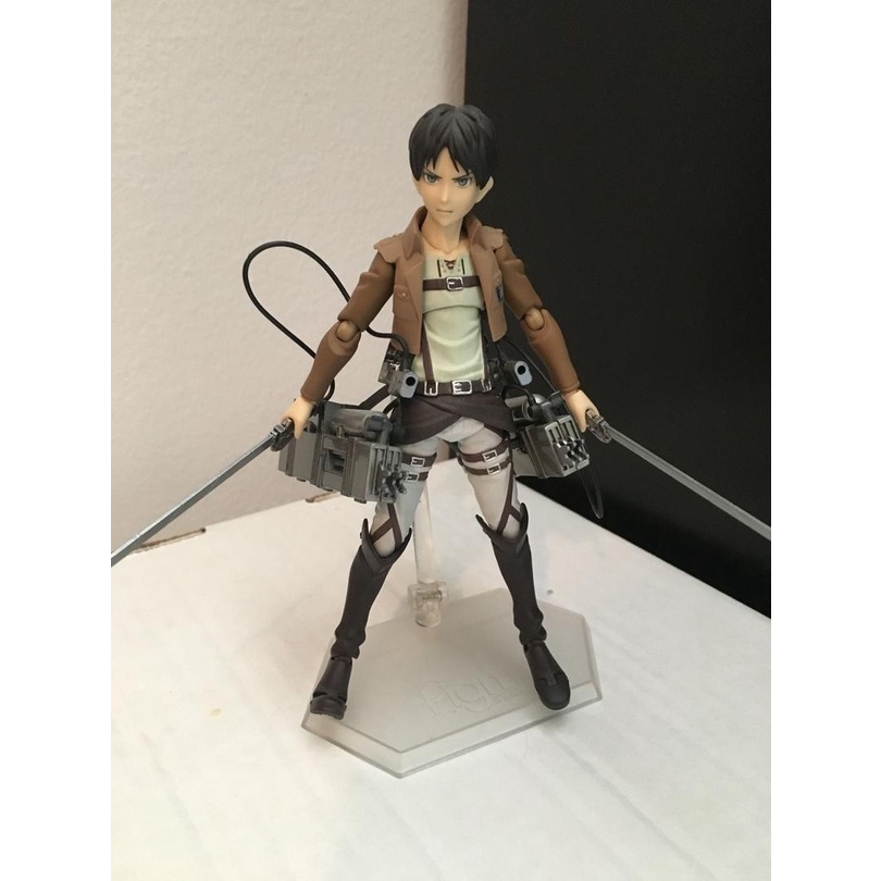 MH14 - Mô Hình Figma 207 Eren Yeager, Figma 203 MIKASA ACKERMAN, Figma 213 Levi Ackerman trong Attack On Titan Cao 15cm
