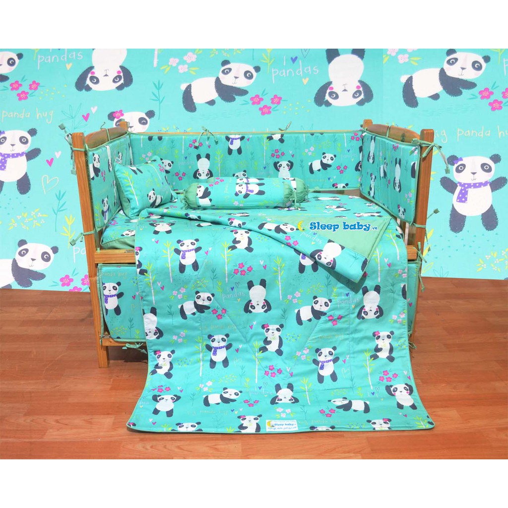 Quây Cũi Vải Cho Bé Sleepbaby - Hình Gấu Panda thumbnail