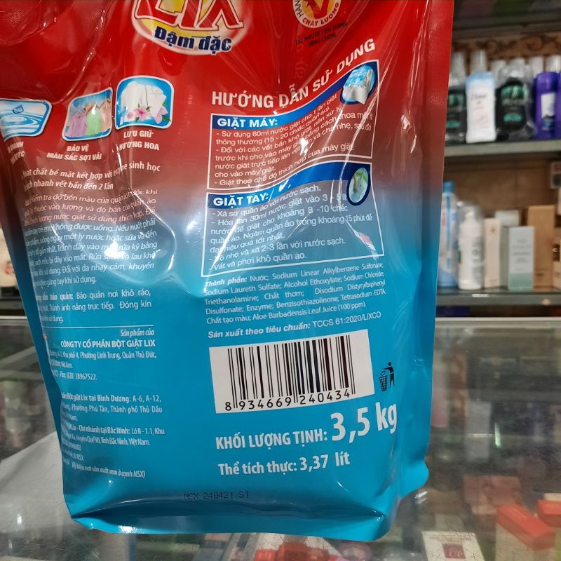 Nước giặt Lix Việt Nam 3,5kg