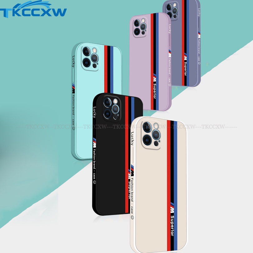 Ốp Điện Thoại Silicon Mềm Hình Vuông Bảo Vệ Camera Cho iPhone 7 8 6 Plus 6S Plus 5 5S SE 2020 SE2