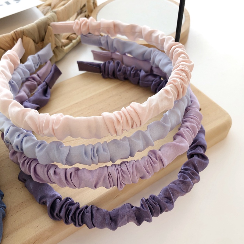 ✨✨Cài tóc bọc vải xếp màu kẹo dễ thương phong cách Hàn Quốc dành cho bạn nữ