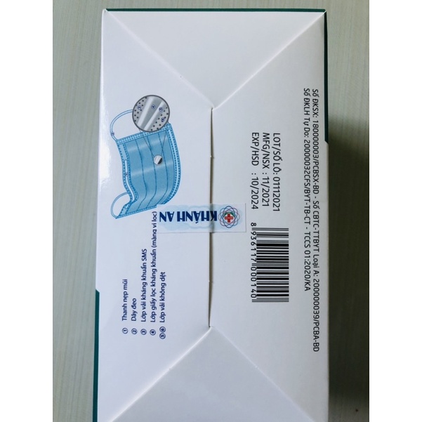 Khẩu Trang Y tế 4 lớp tiệt trùng (Mỗi cái một bịch) | BigBuy360 - bigbuy360.vn